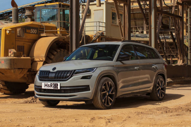 Skoda Kodiaq (RS) ze sprężynami obniżającymi H&R